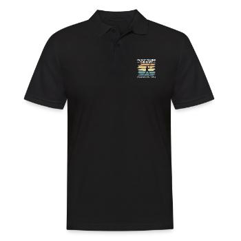 Je ne crie pas c’est ma voix d’entraîneur de baseball - Polo Homme - noir - Devant - Kai (181cm)
