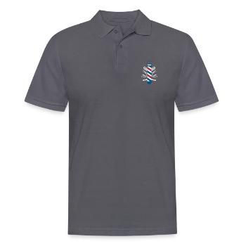 Barber Shirt Geschenk - Männer Poloshirt - Anthrazit - Vorne - Nico (186cm)