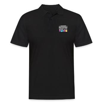 I am not responsible for what I say when ... - Men's Polo Shirt - black - Front - Kai (181cm)