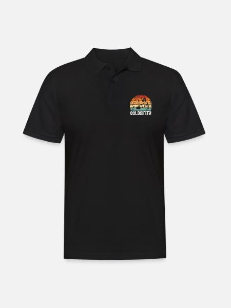 Goldsmith jeweler gift idea - Men's Polo Shirt - black