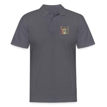 Retro Disco Tanz Geschenk Vintage Groovy Disco 70er - Männer Poloshirt - Anthrazit - Vorne - Nico (186cm)