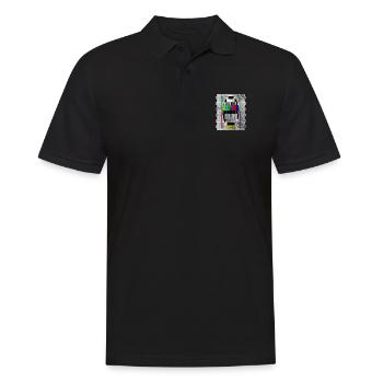 testbild bright - Männer Poloshirt - Schwarz - Vorne - Kai (181cm)