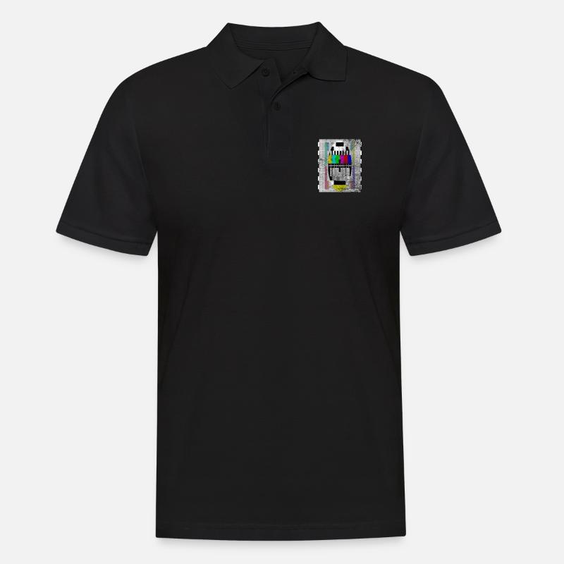 testbild bright - Männer Poloshirt - Schwarz