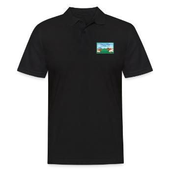 Texas Fil-Am Design für stolze Pinoys - Männer Poloshirt - Schwarz - Vorne - Kai (181cm)