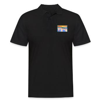 Virginia Fil-Am Design für stolze Pinoys - Männer Poloshirt - Schwarz - Vorne - Kai (181cm)