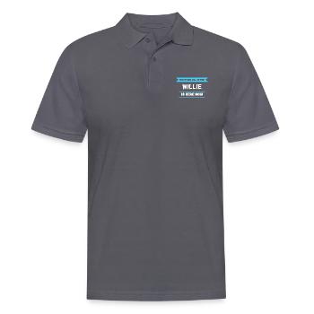 Willie Name Saying für stolze Willies - Männer Poloshirt - Anthrazit - Vorne - Nico (186cm)