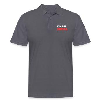 Krista Name Spruch für stolze Kristas - Männer Poloshirt - Anthrazit - Vorne - Nico (186cm)