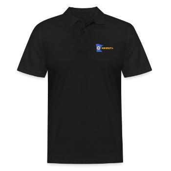 Flagge Minnesota Design für stolze Minnesotaner - Männer Poloshirt - Schwarz - Vorne - Kai (181cm)