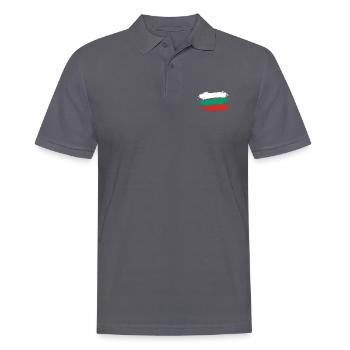 Bulgaria - Men's Polo Shirt - charcoal grey - Front - Nico (186cm)