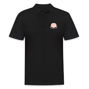 Nerd - Polo Homme - noir - Devant - Kai (181cm)