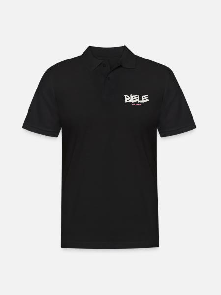 BIELE BIELE BIELE - Männer Poloshirt - Schwarz