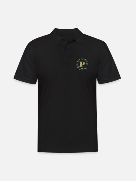 forest e 95 p - Men's Polo Shirt - black
