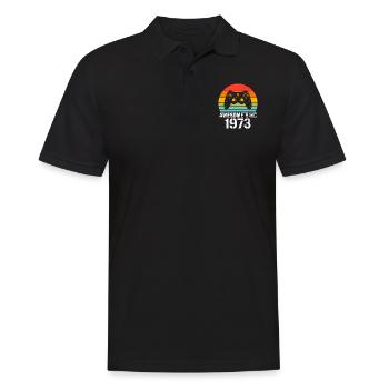 1973 Geburtstagsgeschenk für alle Gamer 1973 - Männer Poloshirt - Schwarz - Vorne - Kai (181cm)
