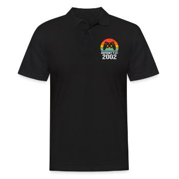 Cadeau Anniversaire 2002 Pour Tous les Gamers 2002 - Polo Homme - noir - Devant - Kai (181cm)