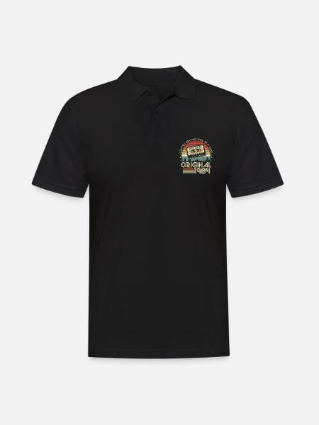 Original 1984 Jahrgang Vintage Retro Geburtstag - Männer Poloshirt - Schwarz