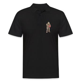 Bigfoot Halloween Potato Chips - Men's Polo Shirt - black - Front - Kai (181cm)