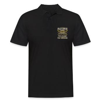 Oldtimer Baujahr 1984 Jahrgang Geburtstag Geschenk - Männer Poloshirt - Schwarz - Vorne - Kai (181cm)