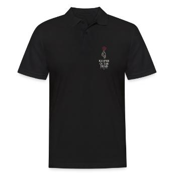 Leichenwissenschaft Dunkler Humor Tod Positiv - Männer Poloshirt - Schwarz - Vorne - Kai (181cm)