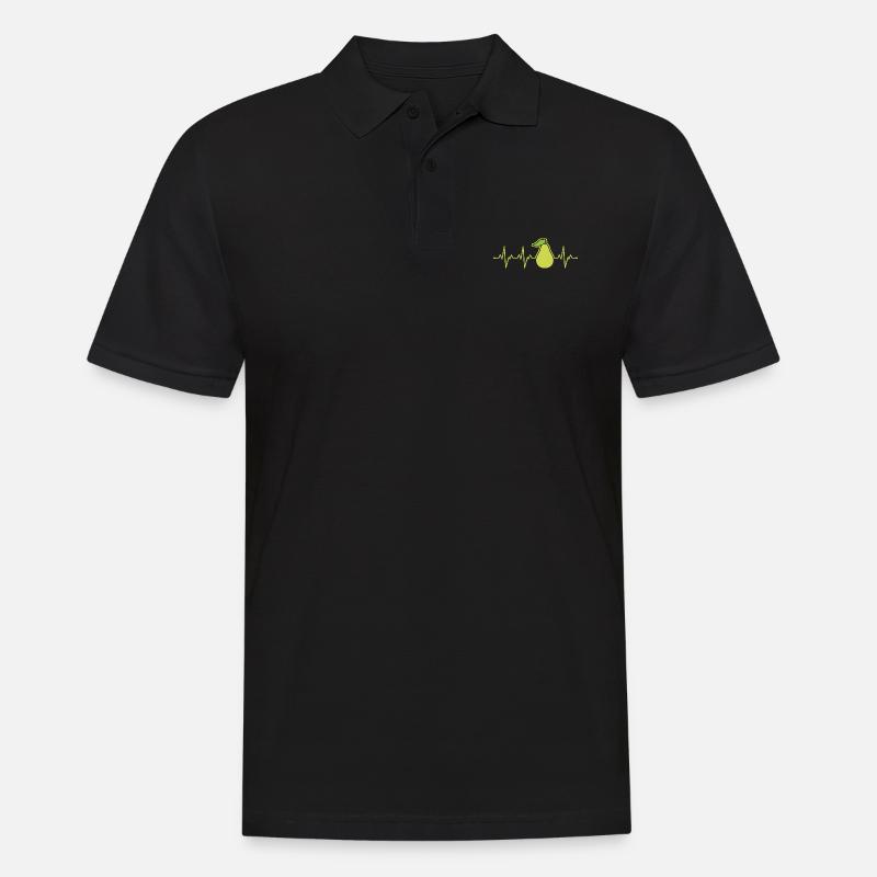 Birne - Männer Poloshirt - Schwarz