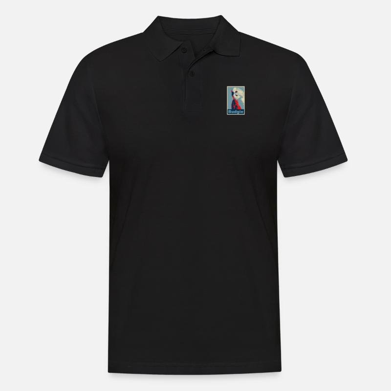 Perruche budgie image - Polo Homme - noir