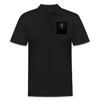Montana Mountains Design für stolze Montaner - Männer Poloshirt - Schwarz - Vorne - Kai (181cm)
