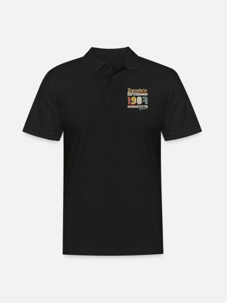 Légendaire Depuis 1987 - Polo Homme - noir