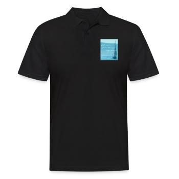 Funny saying sailing sailor skipper gift - Men's Polo Shirt - black - Front - Kai (181cm)