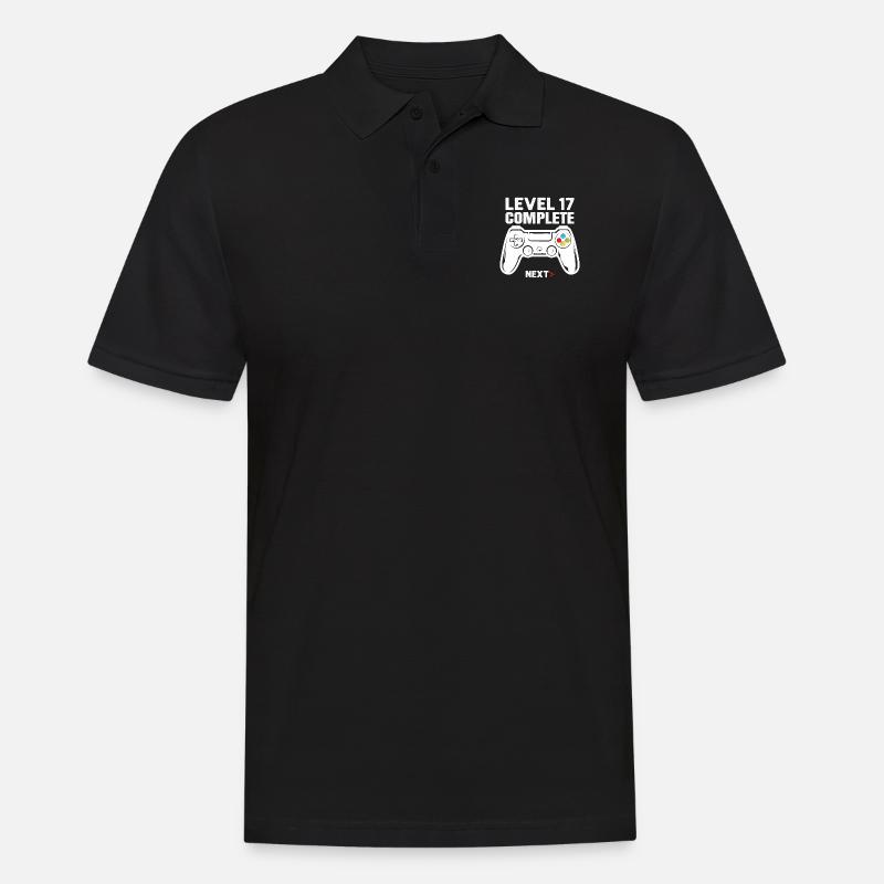 Level 17 Full - Men's Polo Shirt - black