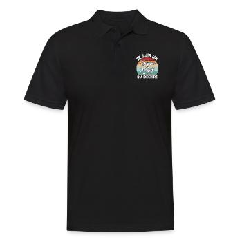 Je Suis Un Papy Qui Déchire Cadeau Grand-père - Polo Homme - noir - Devant - Kai (181cm)