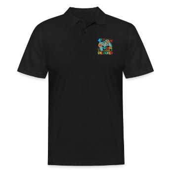 Level of the 1st year unlocked - Men's Polo Shirt - black - Front - Kai (181cm)