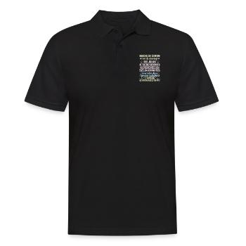 Noces De Coton 1 An De Mariage - Polo Homme - noir - Devant - Kai (181cm)