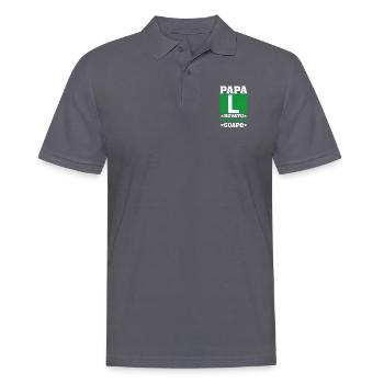 Nouveau Papa - Polo Homme - charbon - Devant - Nico (186cm)