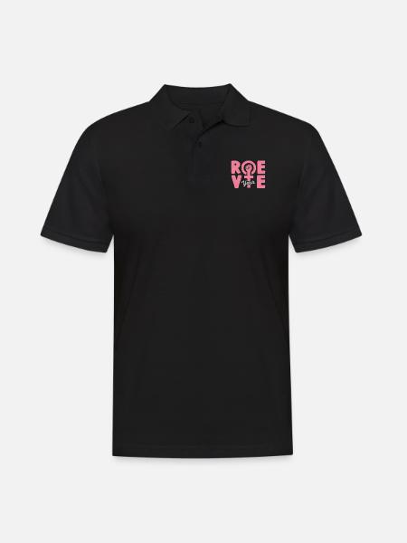 Roe deine Stimme - Männer Poloshirt - Schwarz
