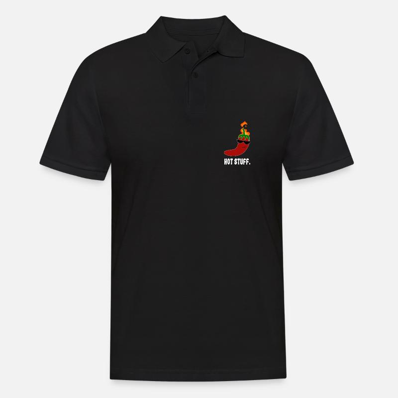 Trucs chauds Nourriture épicée - Polo Homme - noir