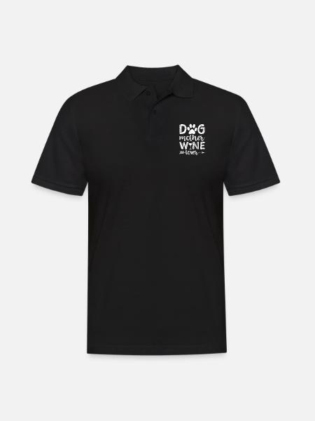 Amoureux du vin - Polo Homme - noir