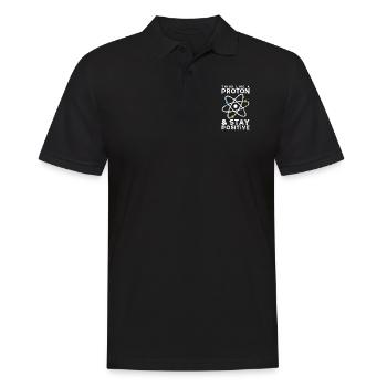 Think Like A Proton Stay Positif - Sciences - Polo Homme - noir - Devant - Kai (181cm)