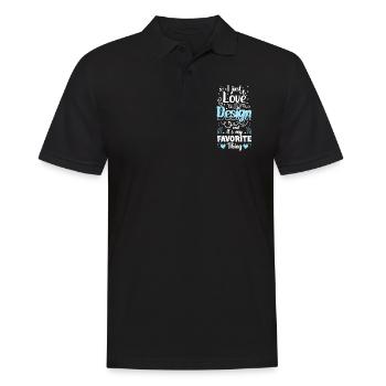 Illustrateur Dessinateur Dessin - Polo Homme - noir - Devant - Kai (181cm)