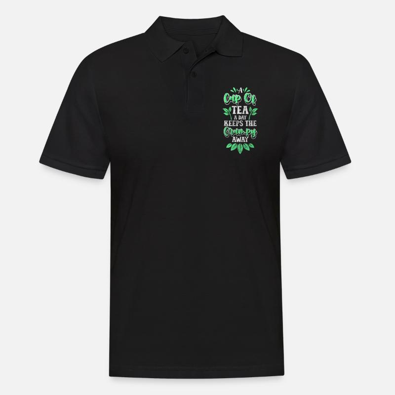 Tea Drinker Recreation Drink - Men's Polo Shirt - black