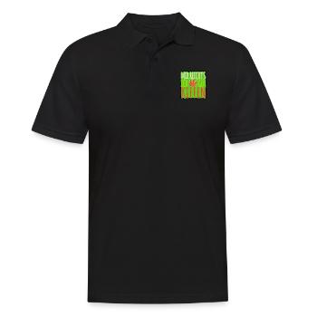 Mir reicht's ich geh Kiffen - Cannabis - legal - Männer Poloshirt - Schwarz - Vorne - Kai (181cm)