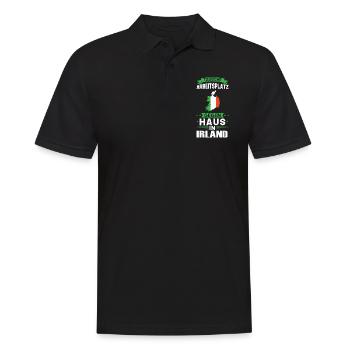 Irland Flagge Irisch Geschenk - Männer Poloshirt - Schwarz - Vorne - Kai (181cm)