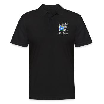 Ich bin dann mal weg - Abitur 2025 - Männer Poloshirt - Schwarz - Vorne - Kai (181cm)