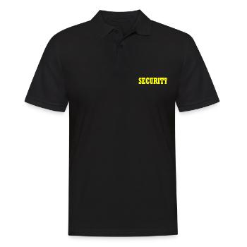 Security - Men's Polo Shirt - black - Front - Kai (181cm)