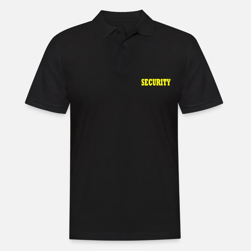 Security - Männer Poloshirt - Schwarz