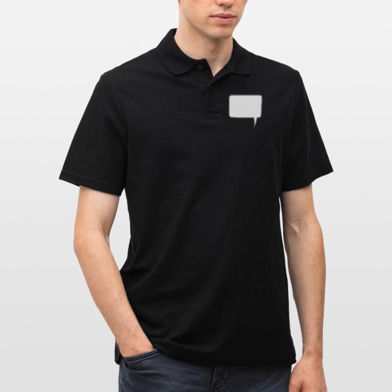 Conception rectangulaire de bulle de dialogue Polo Homme