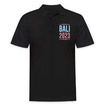 Bali 2023 - Männer Poloshirt - Schwarz - Vorne - Kai (181cm)