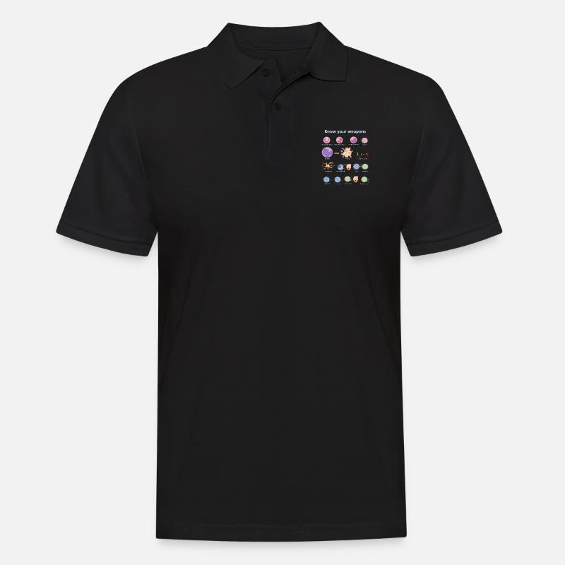 Immune system - Männer Poloshirt - Schwarz