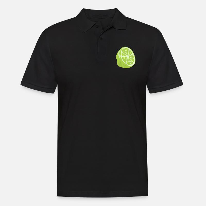 LIME ARE THE BEST - Männer Poloshirt - Schwarz