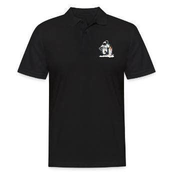 Astronaute dans l'espace - Polo Homme - noir - Devant - Kai (181cm)