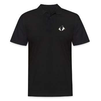 Penguin couple, love, couple, relationship life - Men's Polo Shirt - black - Front - Kai (181cm)