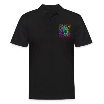 Magic Mushrooms Shirt Magic Mushrooms - Men's Polo Shirt - black - Front - Kai (181cm)